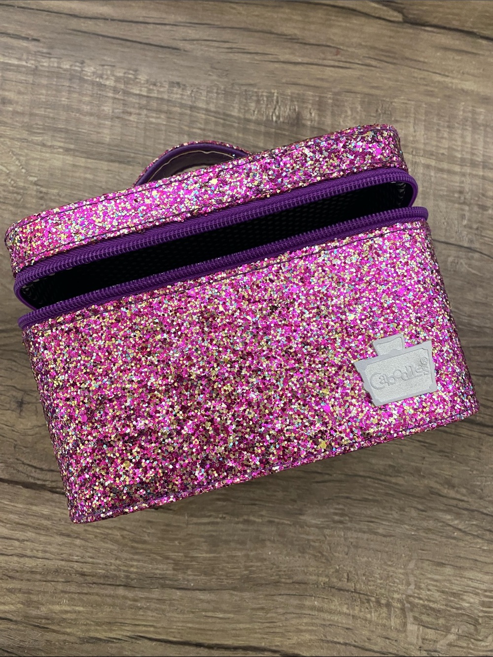 Caboodles Pink Multi-Color Glitter Makeup Case